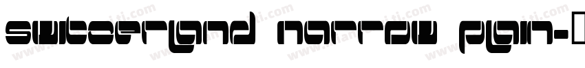 Switzerland Narrow Plain字体转换